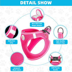 Hipubby dog harness with 360-degree reflective strips for night visibility