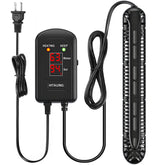 HiTauing Aquarium Heater with digital display shows precise temperature for 75–120 gallon tanks.