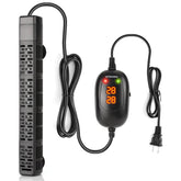 HiTauing aquarium heater external digital display shows precise temperature for control.
