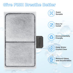 HiTauing EF-S filter cartridge 3-layer filtration closeup shows cotton and carbon for clearer water.