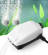 Hitop 2W Nano Whisper airpump front view shows compact, space-saving design and quiet operation.