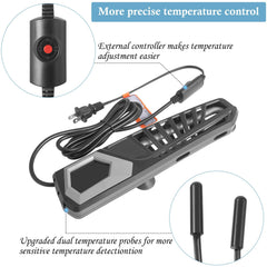 HITOP 800W titanium heater with over-temperature protection prevents overheating.