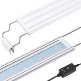 HITOP aquarium light 24-32in front view enhances tank brightness for vibrant fish colors and plants.