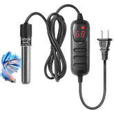 Hitop calentador sumergible 50W con pantalla LED para lectura fácil de temperatura.