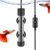 HITOP thickened-glass aquarium heater 50W shows steady warmth for small tanks
