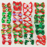 Hixixi Christmas pet bows pack for festive holiday looks