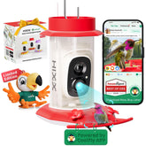 HIXX hummingbird feeder camera front view for close-up, real-time birdwatching