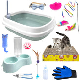 Hlimior kitten starter kit litter-box with high sides to minimize spills