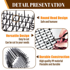 Hmdivor scat mat provides wide coverage for couches, counters, and garden beds.