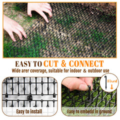 Hmdivor cat scat mat lays flat for easy setup and versatile placement.