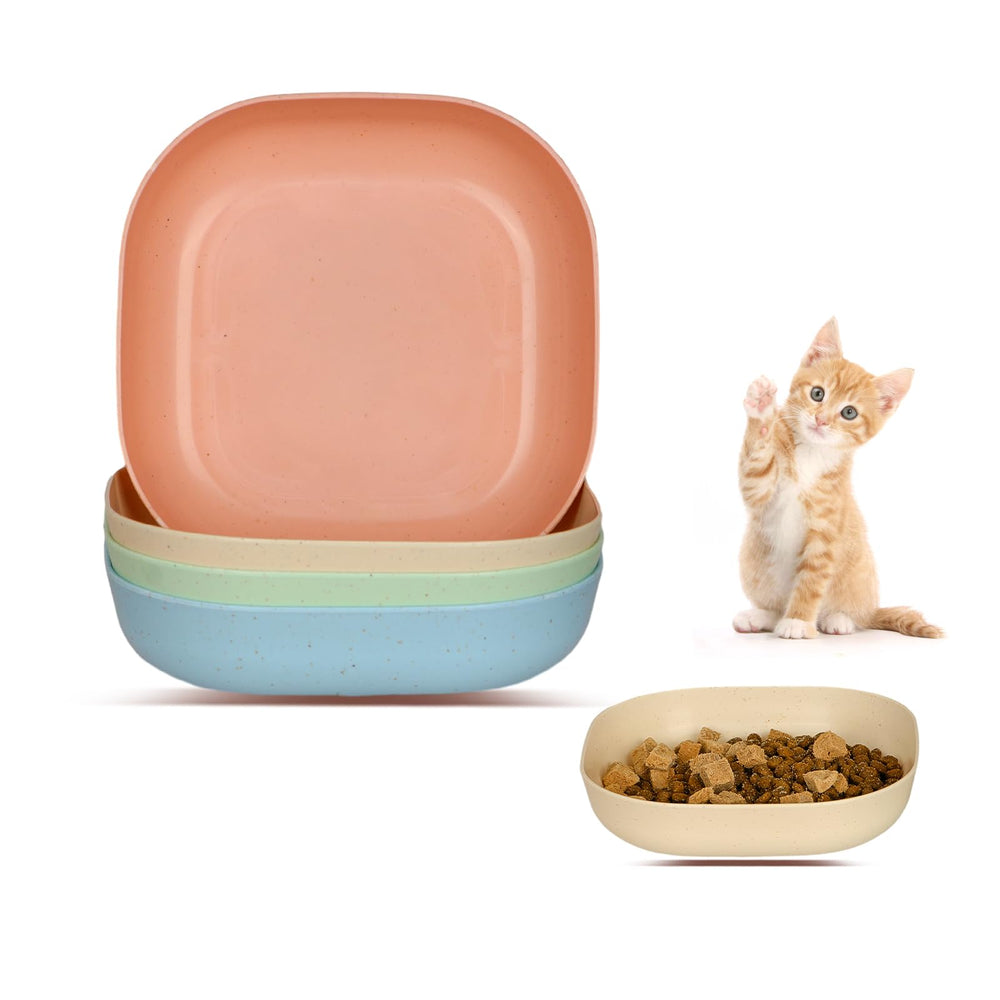 HMDZMR cat bowl set, 6-inch wide, durable feeding bowls for daily use.