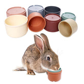 Hmxpls 8 Pcs Stacking Cups for Rabbits in vibrant colors for stacking and treat hiding.