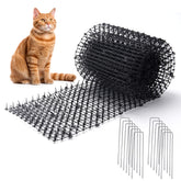 Hmyomina 13ft scat mat spikes deters cats from garden beds safely.