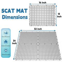 Hmyomina cat scat mat on car hood deters pawing without harm.