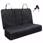 HNCPSY dog car seat cover installed on back seat for clean, protected upholstery.