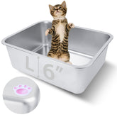 HNeekyr open-top litter box with breathable design for easy cat access.