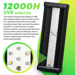 HNRLOY uvb light aluminum shell close-up shows durable construction for long-term use.