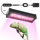 HNRLOY uvb light front view highlights durable reptile lamp for accurate UVB output.
