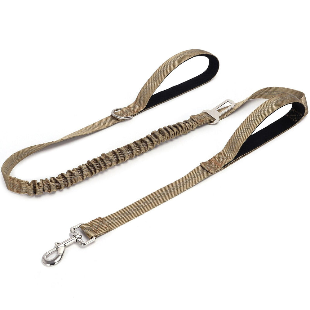 HOANAN 5ft double-handle leash with padded grips for comfortable control