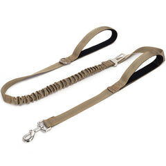 HOANAN 5ft double-handle leash with padded grips for comfortable control