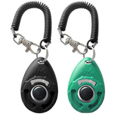 HoAoOo pet training clicker with wrist strap in lake blue for consistent cues.