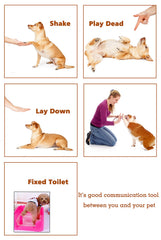 HoAoOo pet training clicker with wrist strap in orange enables quick barking control during sessions