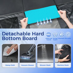 HOB4U mesh window enables airflow and dog interaction during rides.
