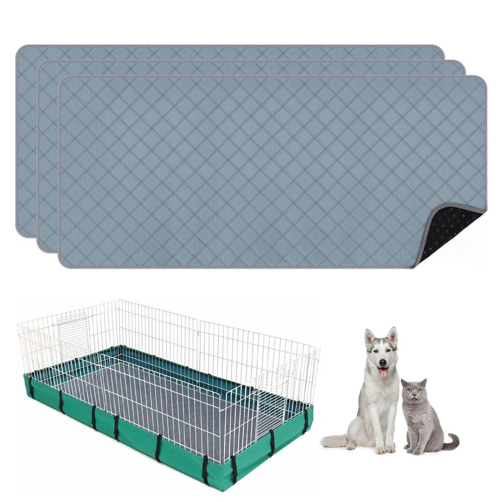 HOBBTREE guinea pig cage liner with soft flannel surface for comfy paws