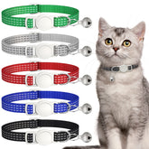 Hoeraonr five-pack reflective cat collars laid flat for versatile everyday wear.
