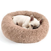 Hoewina cama rosquilla 20p camel, descanso cómodo y estable para mascotas pequeñas.