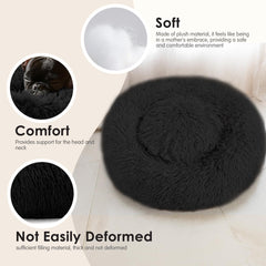 Hoewina donut bed interior cushions show ultra-soft PP cotton for cold days.