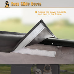 Hohuqeri outdoor pet shade sun protection shields pets from UVA UVB rays.