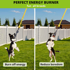 HOKINETY dog hanging bungee tug toy detachable toys for solo or interactive play