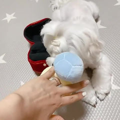 hokojix plush ring texture detail emphasizes soft feel while supporting gentle chewing.