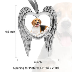 Holiday Jingle pet memorial photo slot lets you insert your pup’s picture beautifully