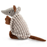 Hollypet Armadillo plush squeaky 8in closeup, durable toy for interactive play