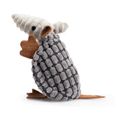 Hollypet Armadillo plush toy face close-up for gentle teething play.