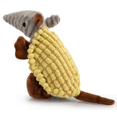 Hollypet Armadillo plush toy yellow squeaker enhances playful sessions
