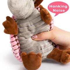 Hollypet armadillo textured-surface dog toy aids gum massage during chewing.