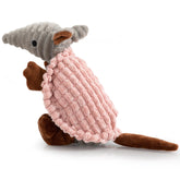 Hollypet Armadillo toy front view with plush texture for interactive play