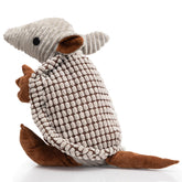 Hollypet Armadillo plush toy front view for gentle play and squeaky fun.