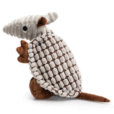 Hollypet Armadillo plush toy gray front view for all-breed dogs.