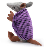Hollypet Armadillo plush toy purple 14in for bonding and chewing.