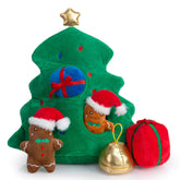 Hollypet Christmas-tree squeaky toy offers festive fun and interactive play for dogs