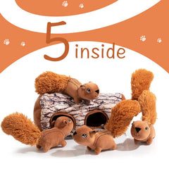 Hollypet colorful toy set with squeakers for canine entertainment