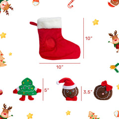 Hollypet Durable Plush Stitching highlights long-lasting, non-toxic construction for gentle chewers.