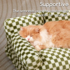 Hollypet Fluffy Plush Sofa Bed cushion with removable cover for easy cleaning