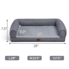 Hollypet soft-flush fabric surface for cozy lounging with medium dogs