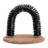 Hollypet self-grooming massager arch brush ready for back grooming and hair cleanup