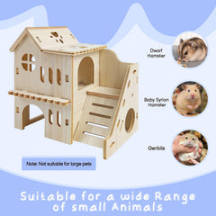 Holyenten hamster hideout ventilated-walls highlight airflow for comfortable, well-ventilated habitats.